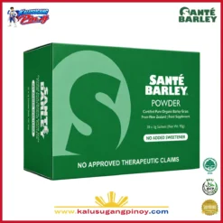 Kalusugang Pinoy Santé Barley Organic Powder Without Stevia 30 Sachets Pure Organic Barley Grass