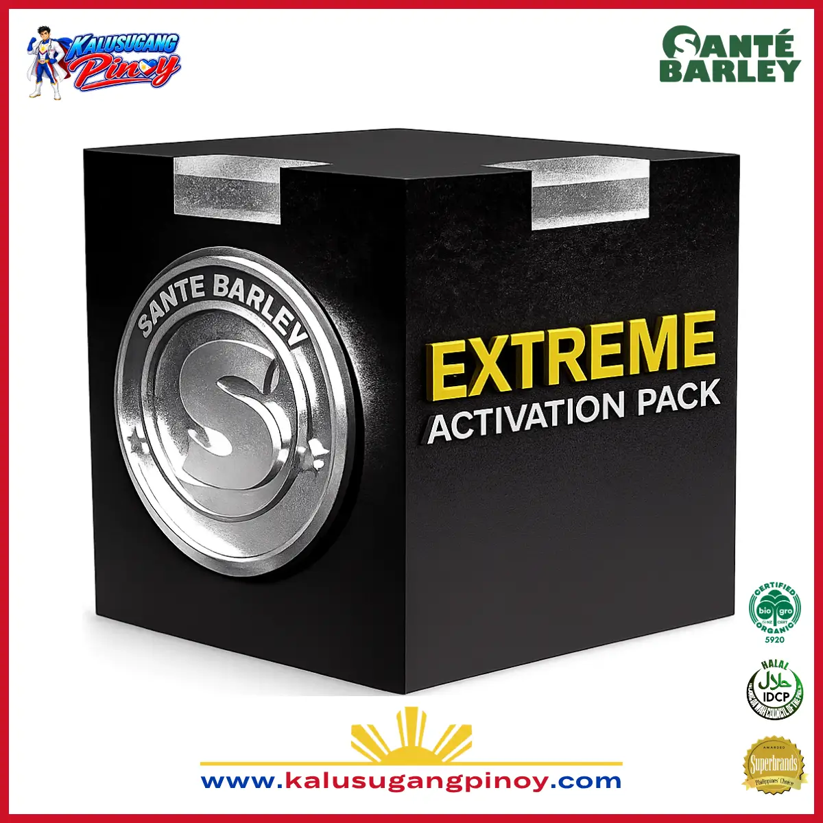 Sante Barley Extreme Pack offering a larger Sante Barley package for regular customers